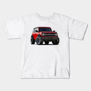 New Bronco Truck Cartoon Kids T-Shirt